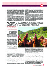  ASEPRHU y el MAPAMA evaluarán los riesgos ambientales de las granjas ponedoras