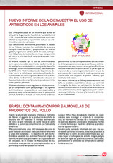 BRASIL: CONTAMINACIÓN POR SALMONELAS DE PRODUCTOS DEL POLLO